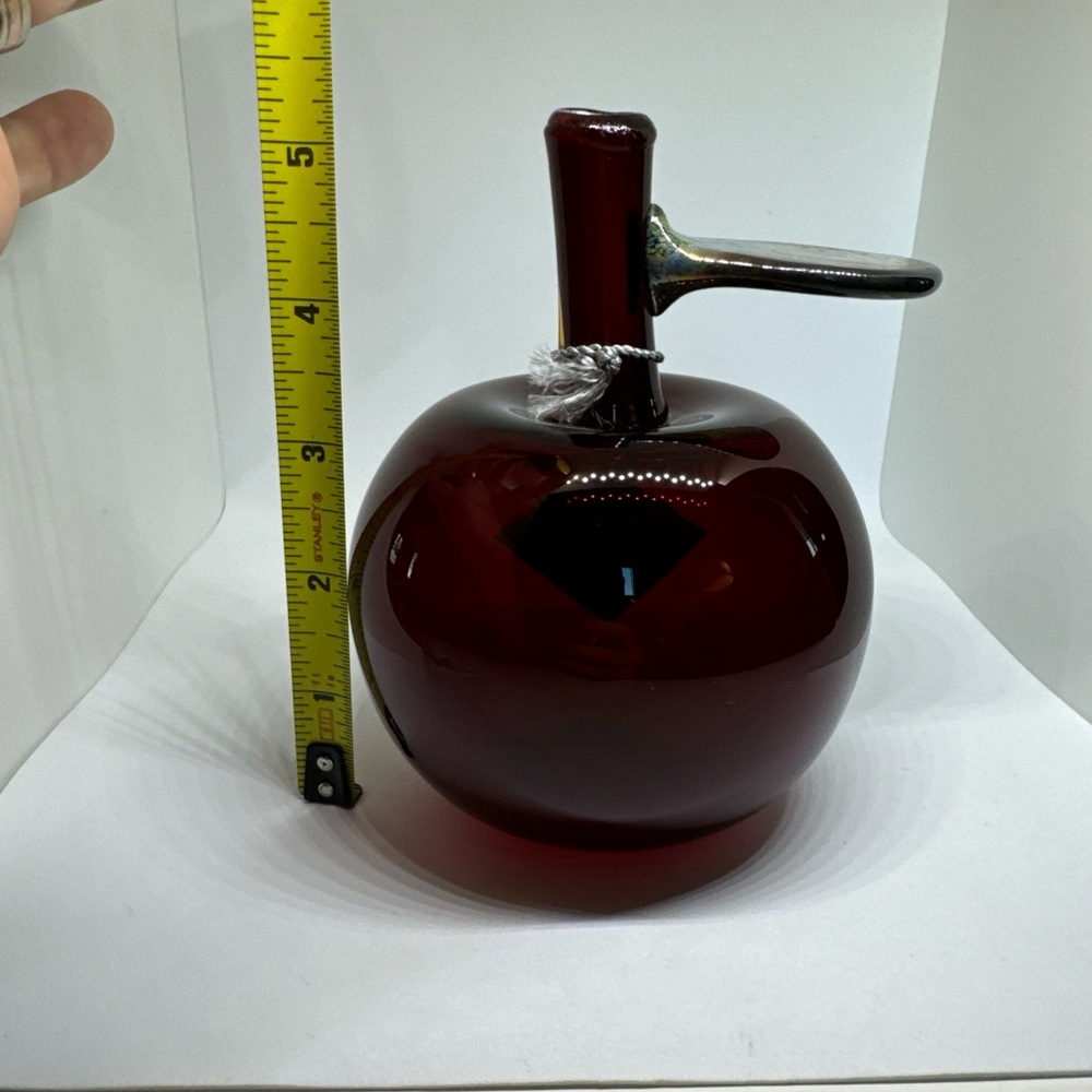 Oiva Toikka Apple Red fruit Iittala art glass Design Finland hand blown Numbered - Picture 11 of 11